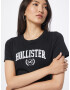 HOLLISTER Tricou negru / alb - Pled.ro