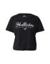 HOLLISTER Tricou negru / alb - Pled.ro