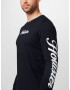 HOLLISTER Tricou negru / alb - Pled.ro