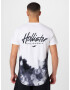 HOLLISTER Tricou negru / alb - Pled.ro