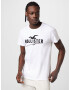 HOLLISTER Tricou negru / alb - Pled.ro