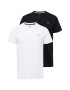 HOLLISTER Tricou negru / alb - Pled.ro