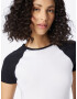 HOLLISTER Tricou negru / alb - Pled.ro