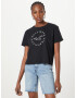 HOLLISTER Tricou negru / alb - Pled.ro