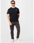 HOLLISTER Tricou negru / alb - Pled.ro