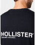 HOLLISTER Tricou negru / alb - Pled.ro