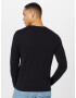 HOLLISTER Tricou negru / alb - Pled.ro