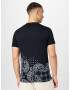 HOLLISTER Tricou negru / alb / alb murdar - Pled.ro