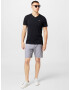 HOLLISTER Tricou negru / alb murdar - Pled.ro