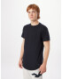 HOLLISTER Tricou negru / alb murdar - Pled.ro