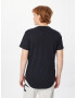 HOLLISTER Tricou negru / alb murdar - Pled.ro