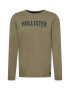 HOLLISTER Tricou oliv / negru - Pled.ro