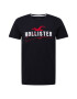 HOLLISTER Tricou roși aprins / negru / alb - Pled.ro