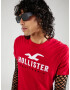 HOLLISTER Tricou roși aprins / negru / alb - Pled.ro