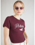 HOLLISTER Tricou roșu / alb - Pled.ro