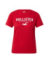 HOLLISTER Tricou roșu / alb - Pled.ro