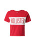 HOLLISTER Tricou roșu / alb - Pled.ro