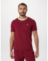 HOLLISTER Tricou roșu bordeaux / alb - Pled.ro