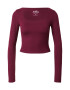 HOLLISTER Tricou roșu burgundy - Pled.ro