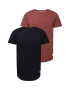 HOLLISTER Tricou roșu pastel / negru - Pled.ro