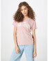 HOLLISTER Tricou roz / alb - Pled.ro