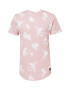 HOLLISTER Tricou roz / alb - Pled.ro