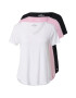 HOLLISTER Tricou roz / negru / alb - Pled.ro