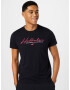 HOLLISTER Tricou roz / negru / alb - Pled.ro