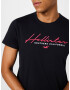 HOLLISTER Tricou roz / negru / alb - Pled.ro