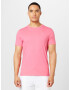 HOLLISTER Tricou roz pal / alb - Pled.ro