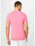 HOLLISTER Tricou roz pal / alb - Pled.ro