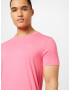 HOLLISTER Tricou roz pal / alb - Pled.ro