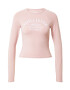 HOLLISTER Tricou roz pastel / alb - Pled.ro