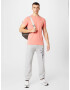 HOLLISTER Tricou roz pastel / alb - Pled.ro