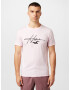 HOLLISTER Tricou roz pastel / negru - Pled.ro