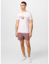 HOLLISTER Tricou roz pastel / negru - Pled.ro