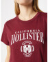 HOLLISTER Tricou sângeriu / alb - Pled.ro