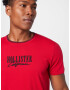 HOLLISTER Tricou 'VARSITY MAR' roșu cranberry / negru - Pled.ro