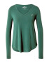 HOLLISTER Tricou verde / alb - Pled.ro