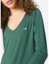 HOLLISTER Tricou verde / alb - Pled.ro