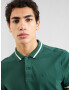 HOLLISTER Tricou verde / alb - Pled.ro