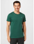 HOLLISTER Tricou verde închis / alb - Pled.ro