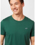 HOLLISTER Tricou verde închis / alb - Pled.ro