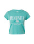 HOLLISTER Tricou verde mentă / alb - Pled.ro