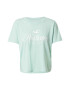 HOLLISTER Tricou verde pastel / alb - Pled.ro