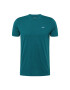 HOLLISTER Tricou verde petrol / alb - Pled.ro