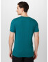 HOLLISTER Tricou verde petrol / alb - Pled.ro