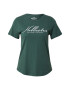 HOLLISTER Tricou verde smarald / alb - Pled.ro