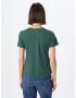 HOLLISTER Tricou verde smarald / alb - Pled.ro