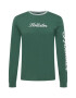 HOLLISTER Tricou verde smarald / alb - Pled.ro